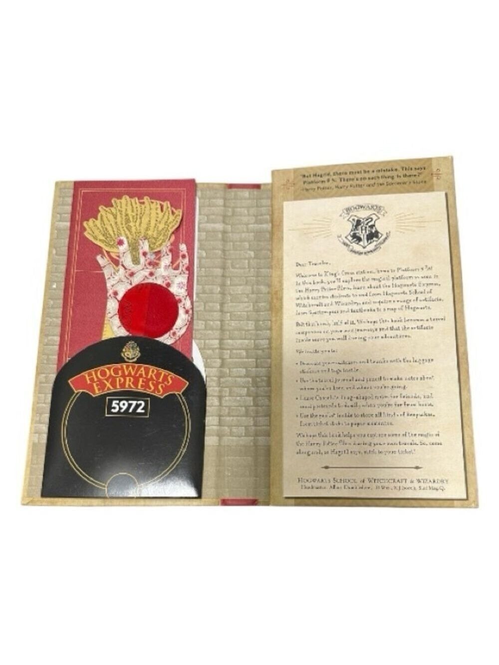 Harry Potter Travel Magic Artifacts Fold Out Book & EP! Magic Journal - 2 Books - Picture 6 of 16